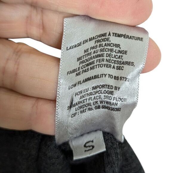 t.la Anthropologie Sz S OS Womens Waffle Knit Thermal Top  Gray Keyhole Tunic - Picture 9 of 10